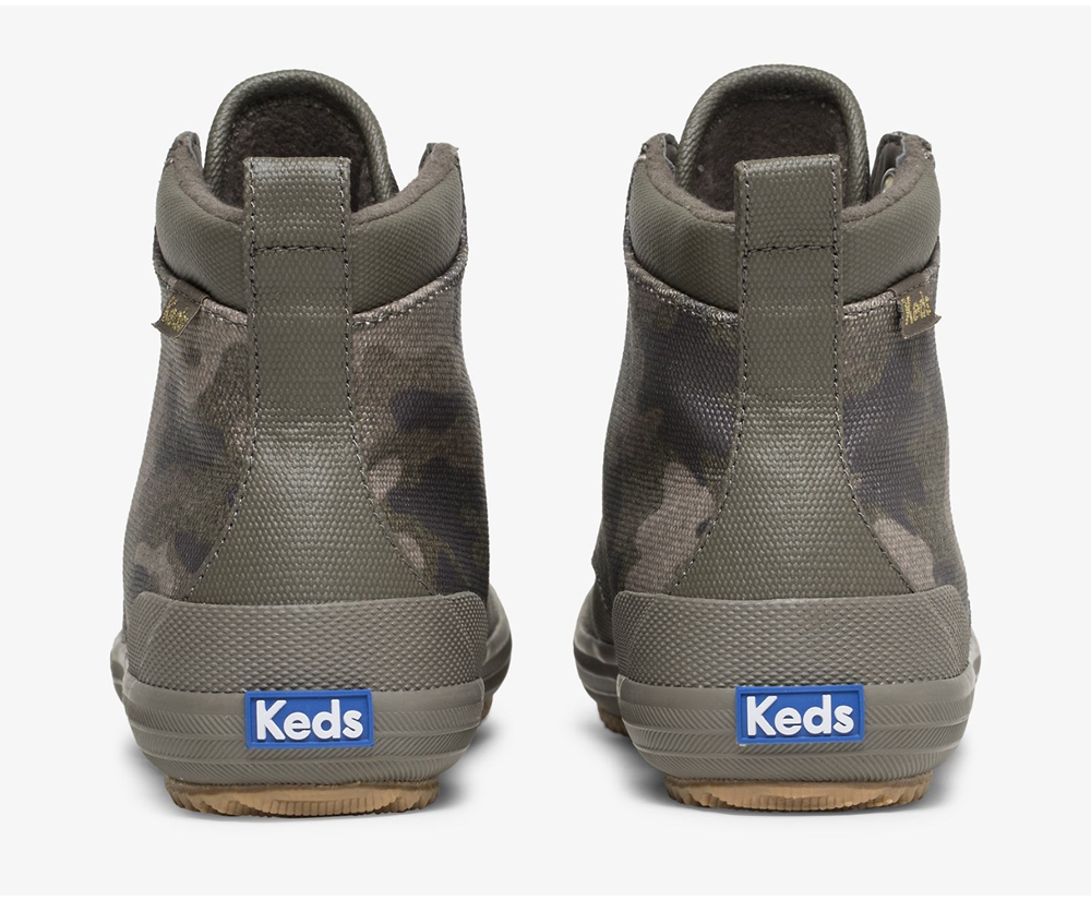 Botas Keds Mujer Verde Oliva - Scout Ii Water-Resistant Camo Lona W/ Thinsulate™ - 1395-LODQI